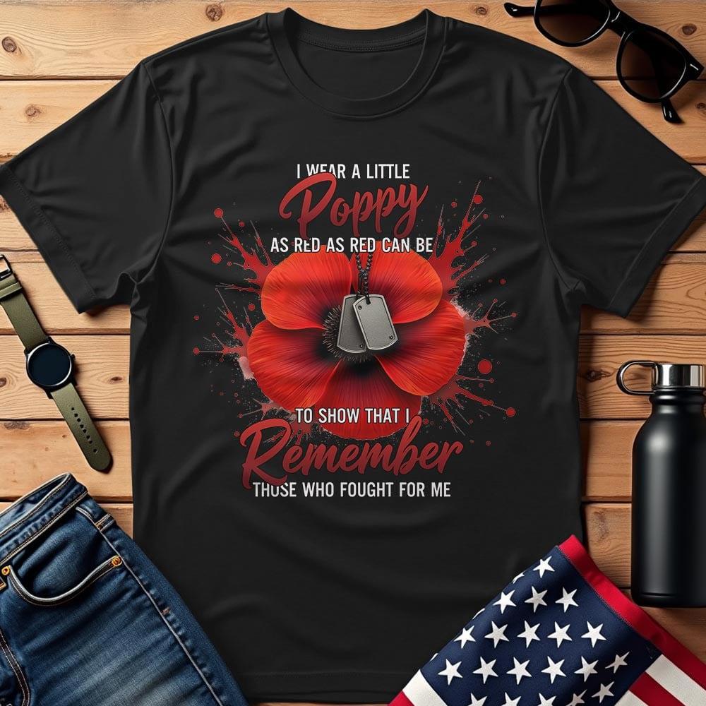 I Remember Those Who Fought For Me T-Shirt, Military Shirt, Patriotic Shirt Men, Soldier Tee, Veteran Gift Idea, Father's Day Gift