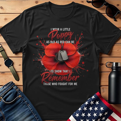 I Remember Those Who Fought For Me T-Shirt, Military Shirt, Patriotic Shirt Men, Soldier Tee, Veteran Gift Idea, Father's Day Gift
