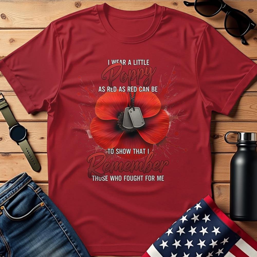 I Remember Those Who Fought For Me T-Shirt, Military Shirt, Patriotic Shirt Men, Soldier Tee, Veteran Gift Idea, Father's Day Gift