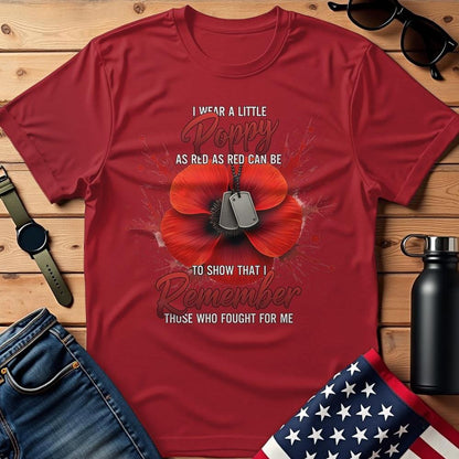 I Remember Those Who Fought For Me T-Shirt, Military Shirt, Patriotic Shirt Men, Soldier Tee, Veteran Gift Idea, Father's Day Gift