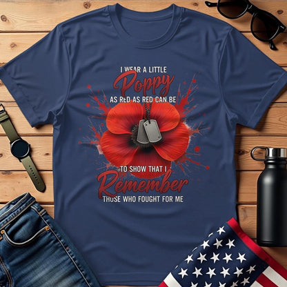 I Remember Those Who Fought For Me T-Shirt, Military Shirt, Patriotic Shirt Men, Soldier Tee, Veteran Gift Idea, Father's Day Gift