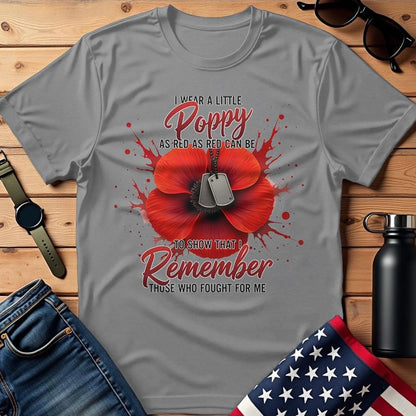 I Remember Those Who Fought For Me T-Shirt, Military Shirt, Patriotic Shirt Men, Soldier Tee, Veteran Gift Idea, Father's Day Gift