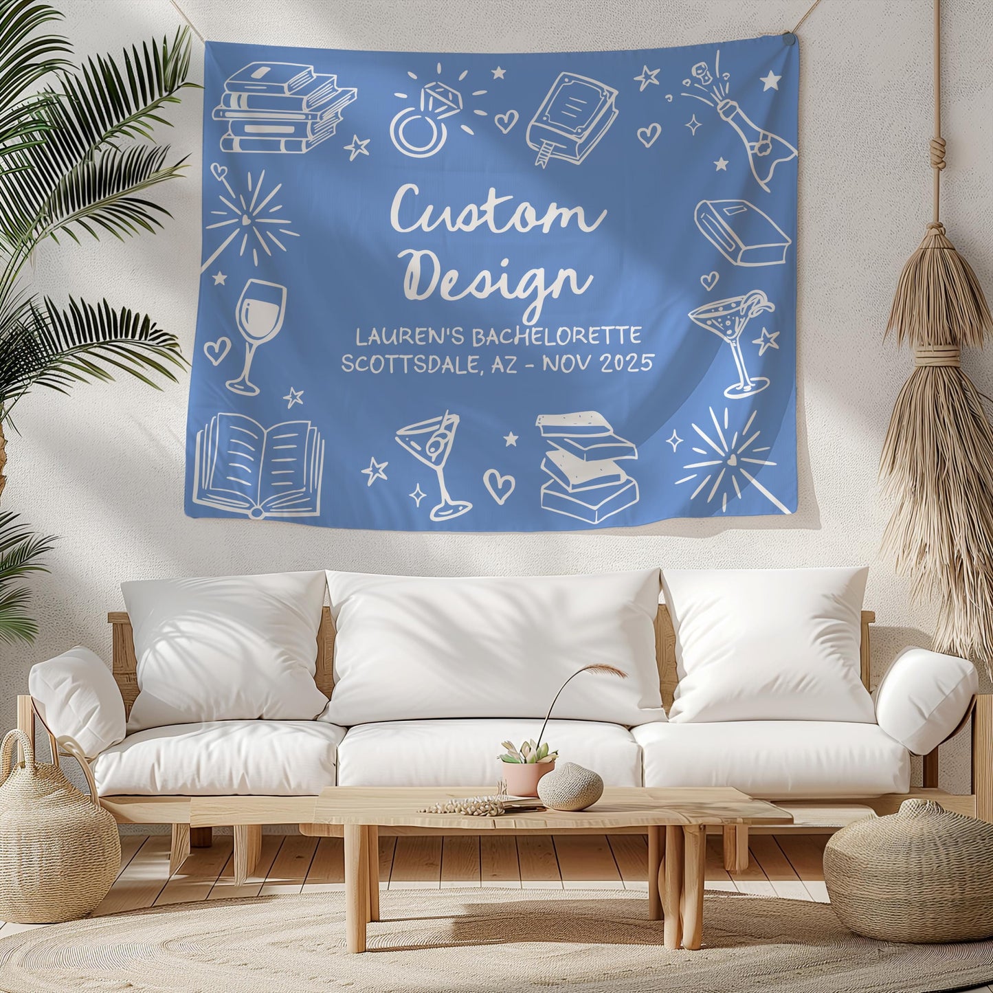 Custom Bachelorette Banner, Custom Birthday Party Wall Decor, Custom Wedding Backdrop
