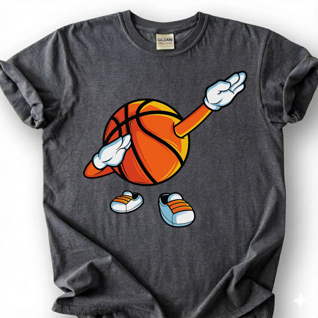 Dabbing Basketball Shirt, Funny Basketball Tee, Basketball Lover Gift, Cool Basketball Shirt, Hoops Fan T Shirt, Kids Basketball Shirt