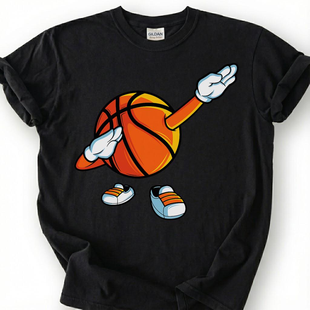 Dabbing Basketball Shirt, Funny Basketball Tee, Basketball Lover Gift, Cool Basketball Shirt, Hoops Fan T Shirt, Kids Basketball Shirt