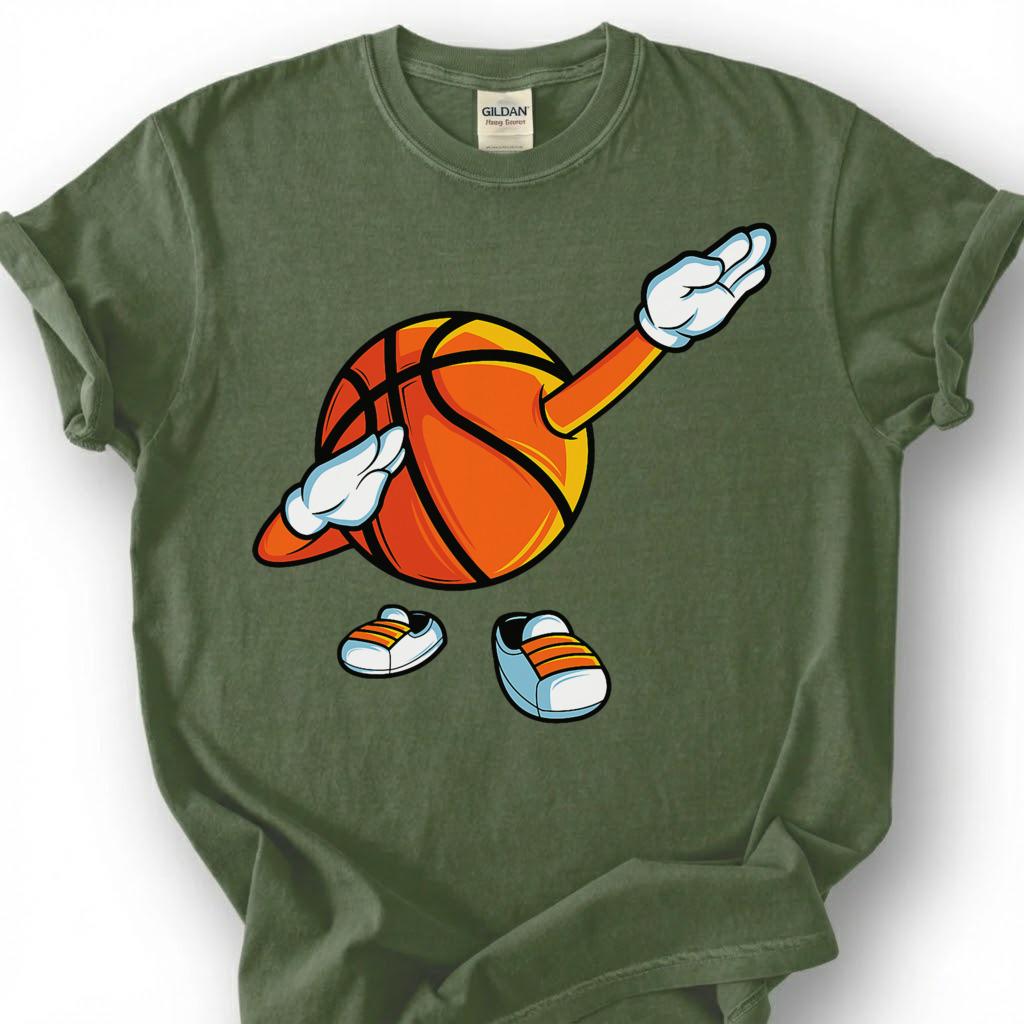Dabbing Basketball Shirt, Funny Basketball Tee, Basketball Lover Gift, Cool Basketball Shirt, Hoops Fan T Shirt, Kids Basketball Shirt