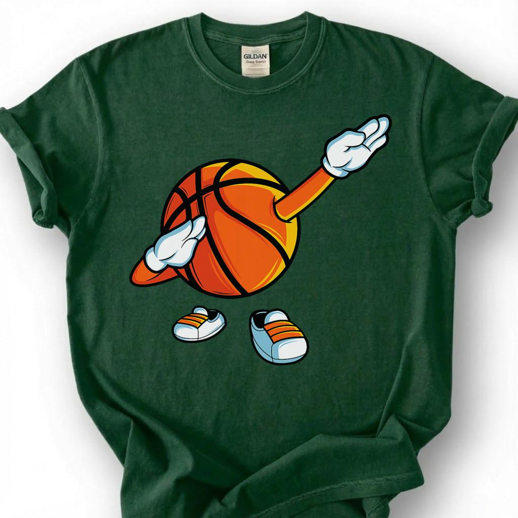 Dabbing Basketball Shirt, Funny Basketball Tee, Basketball Lover Gift, Cool Basketball Shirt, Hoops Fan T Shirt, Kids Basketball Shirt