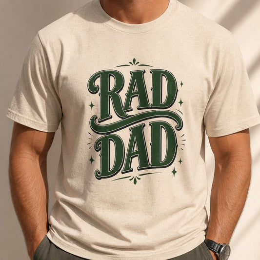 Rad Dad Shirt, Fathers Day Shirt, Cool Dad Gift, Retro Dad Tee, Dad Birthday Shirt, Vintage Dad T-Shirt, Gift For Dad